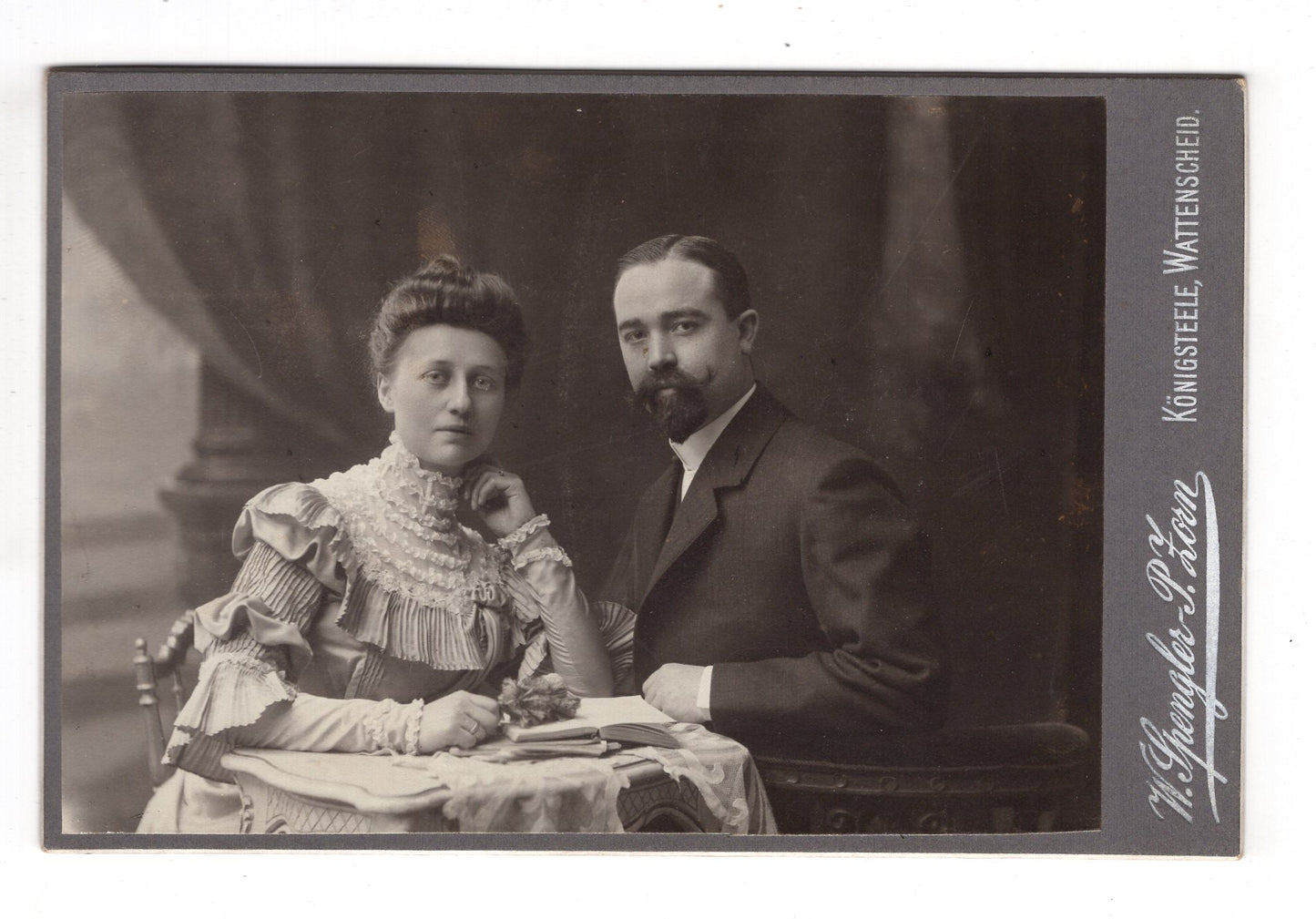 Fotografie Feines Paar - Königssteele / Wattenscheid um 1910