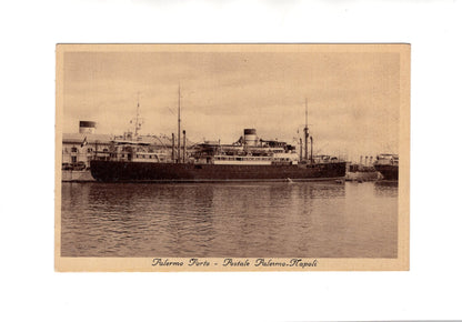Ansichtskarte Palermo / Porto / Postale Palermo-Napoli / Italien