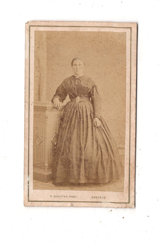 Fotografie Feine Dame - Krefeld um 1870