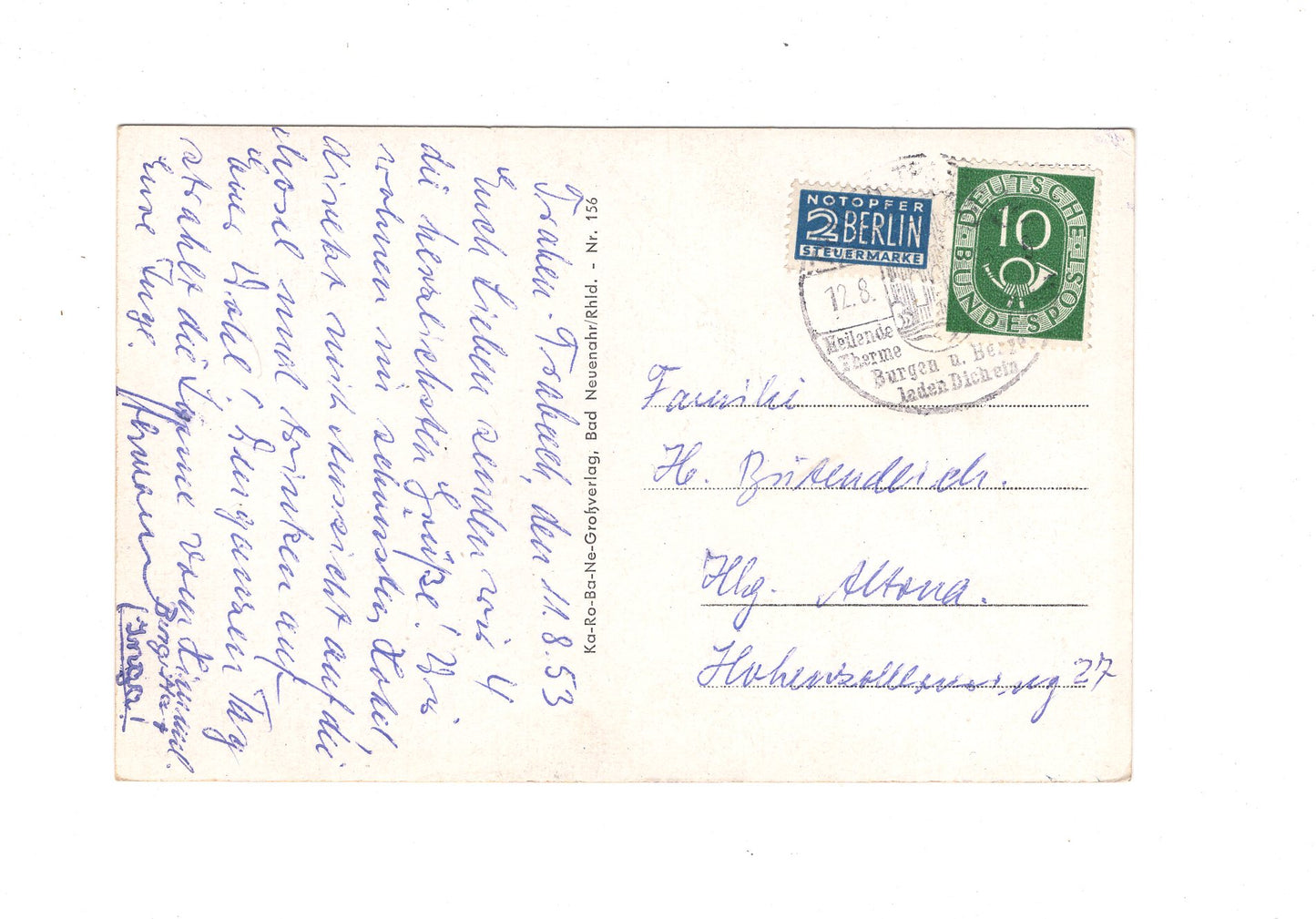 Ansichtskarte Blick vom Nürburgring auf Adenau  / I1-57