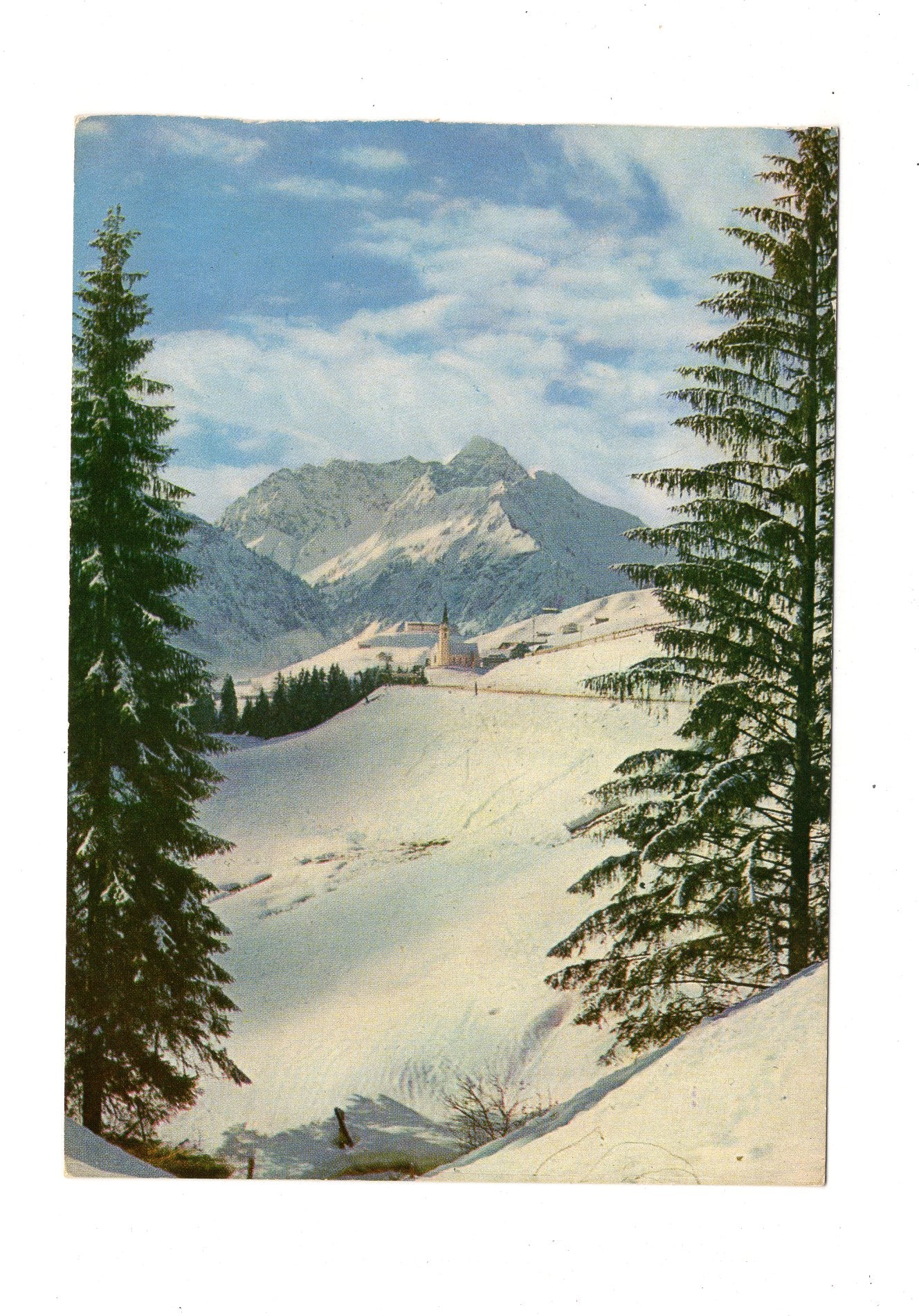 Ansichtskarte Hirschegg und Widderstein / Kleinwalsertal / Österreich