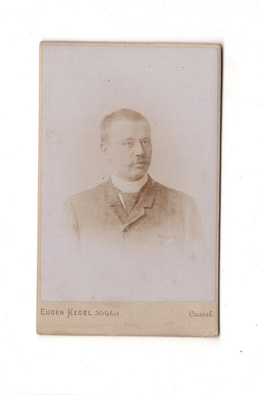 Fotografie Herrenportrait - Kassel 1890er / CDV C1-25