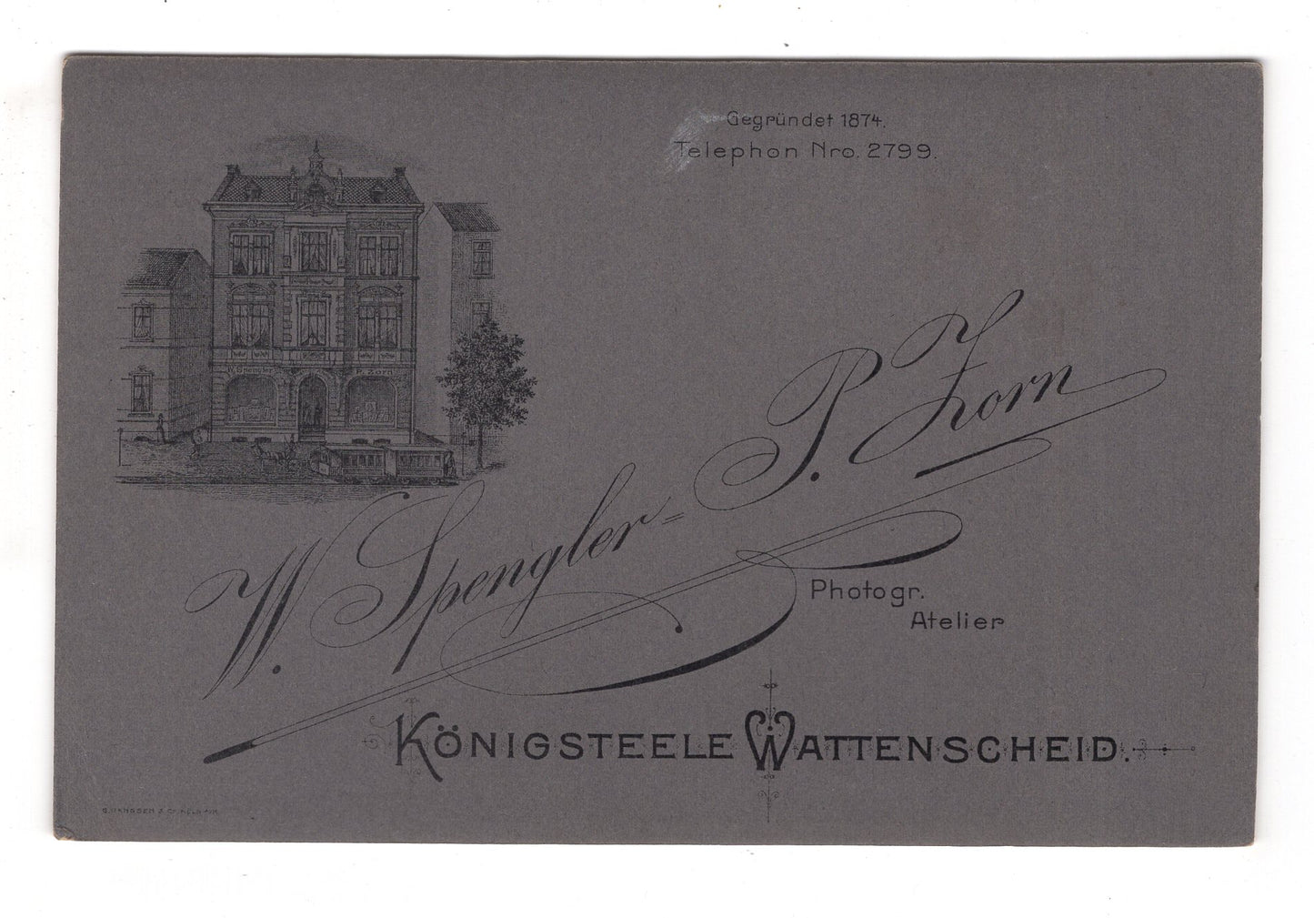 Fotografie Feines Paar - Königssteele / Wattenscheid um 1910
