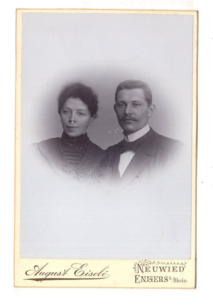 Fotografie Feines Paar - Neuwied / Engers 1890er