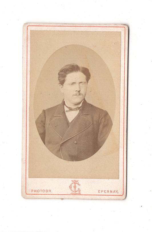 Fotografie Herrenportrait - Epernay um 1870 / CDV C1-25