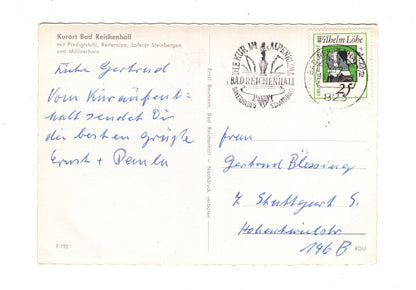 Ansichtskarte Bad Reichenhall mit Predigtstuhl +++