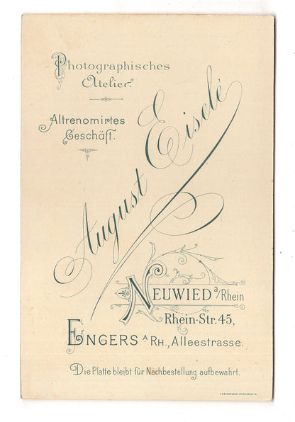 Fotografie Feines Paar - Neuwied / Engers 1890er