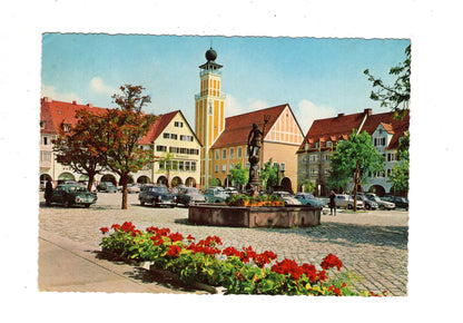 Ansichtskarte Freudenstadt im Schwarzwald / Marktplatz mit Rathaus +++ / J1-69