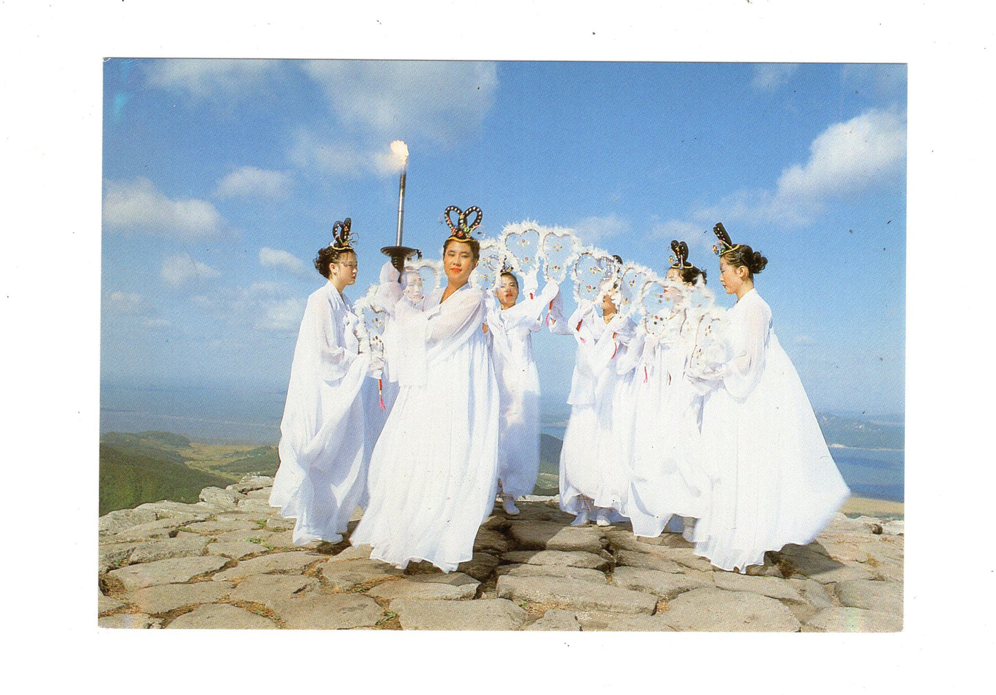 Ansichtskarte Seven Nimphs on Ch´amsung-dan / Südkorea