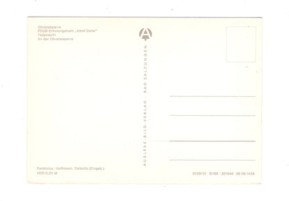 Ansichtskarte Luisenthal / Ohratalsperre / FDGB-Erholungsheim +++