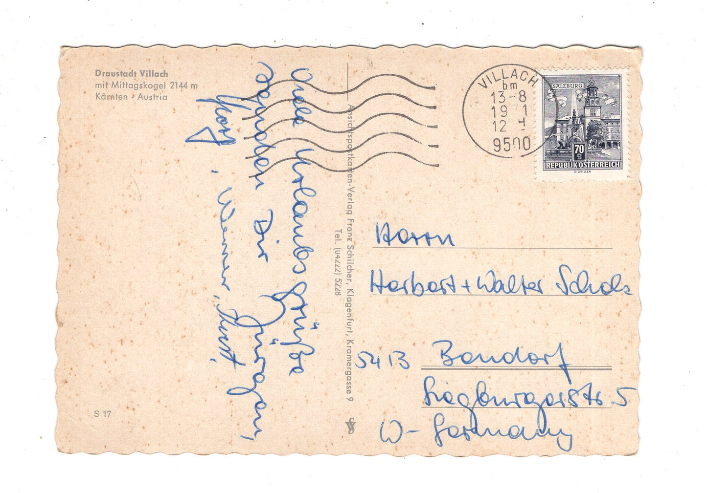 Ansichtskarte Draustadt Villach / Kärnten / Österreich / N1-68