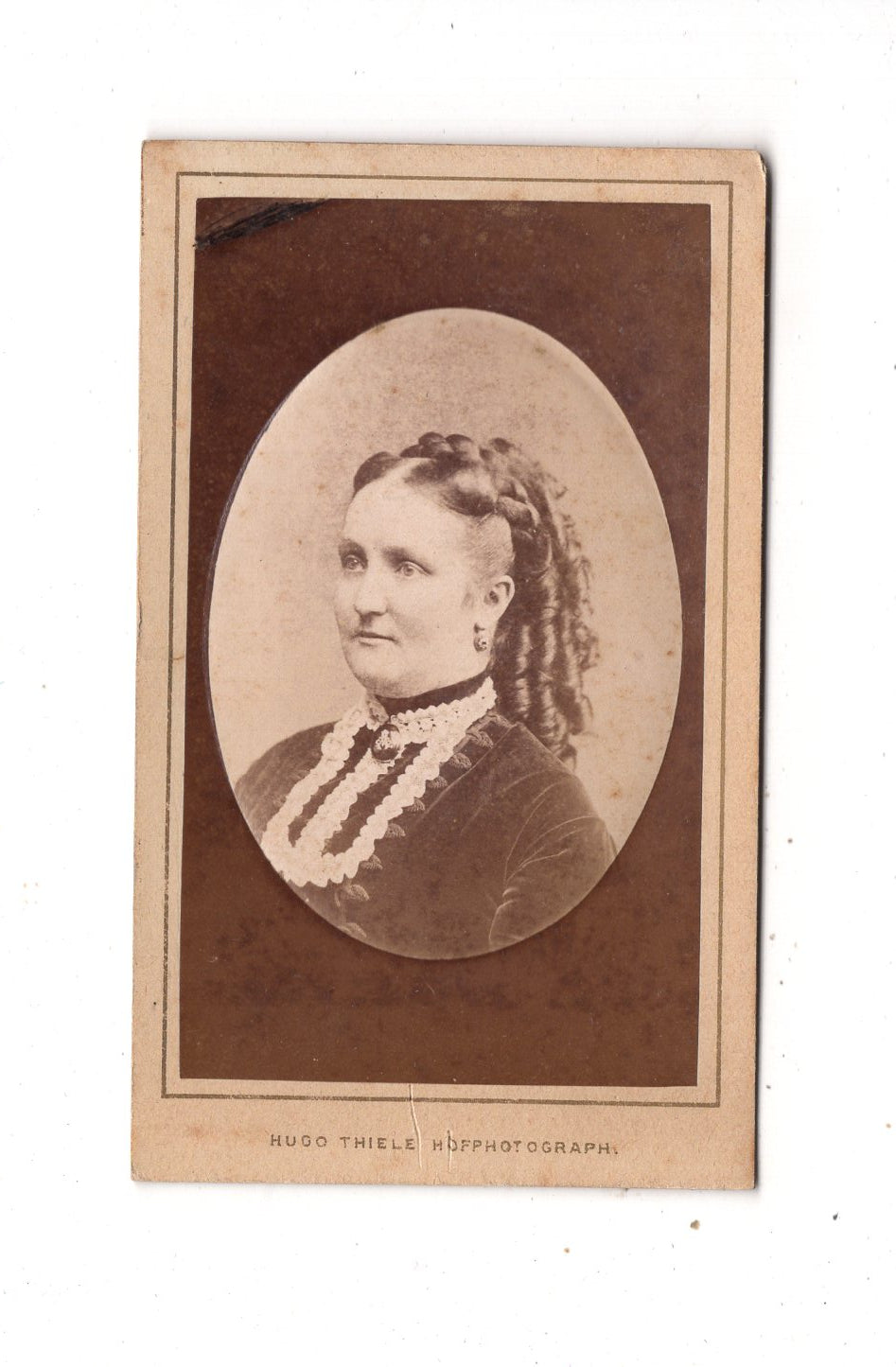 Fotografie Damenportrait - Dresden / Teplitz um 1870 / CDV N1-17