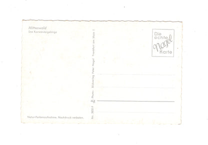 Ansichtskarte Mittenwald / Das Karwendelgebirge