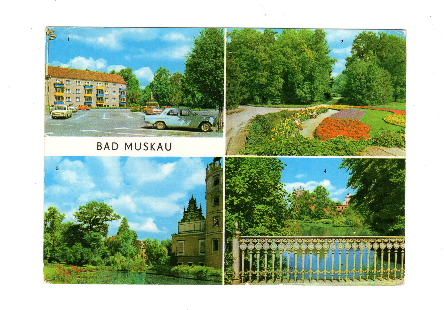 Ansichtskarte Bad Muskau / Platz des Friedens +++