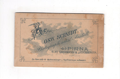 Fotografie Feine Dame - Pirna um 1890 / CDV L1-28