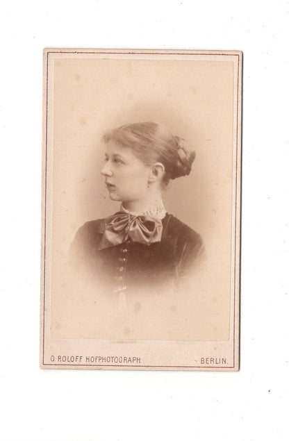 Fotografie Damenportrait - Berlin 1880er / CDV C1-07
