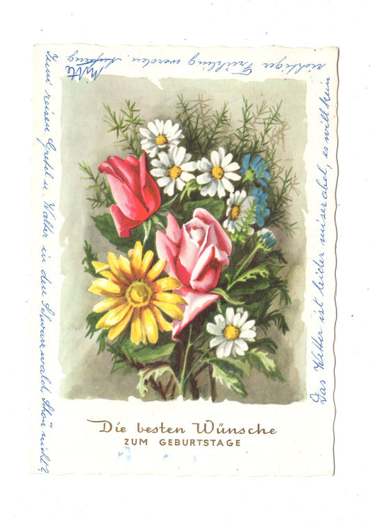 Ansichtskarte Glückwünsche / Glückwunsch zum Geburtstag / L1-60