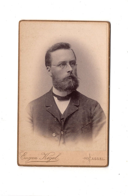 Fotografie Herrenportrait - Kassel 1880er / CDV C1-25