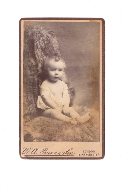 Fotografie Schönes Kinderbild / Baby - London / Manchester 1880er
