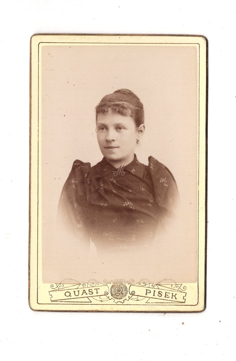 Fotografie Damenportrait - Pisek um 1890 / CDV N1-17
