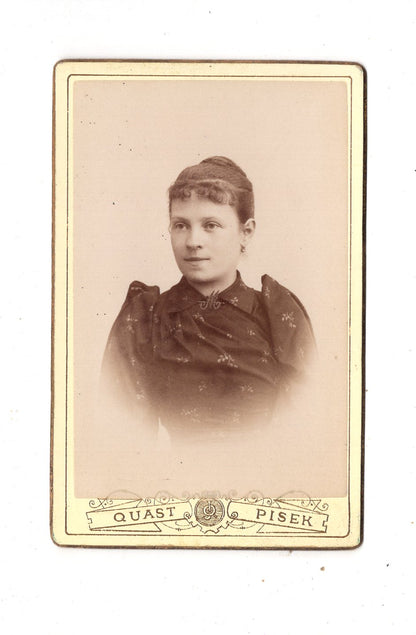 Fotografie Damenportrait - Pisek um 1890 / CDV N1-17