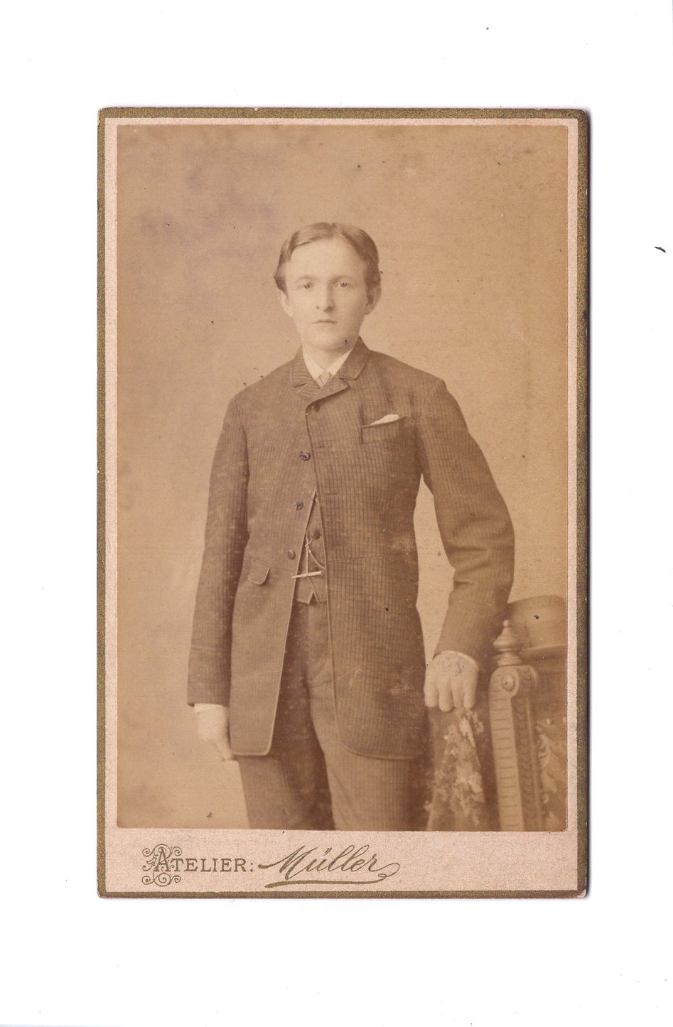 Fotografie Feiner Junge - Rochlitz 1880er