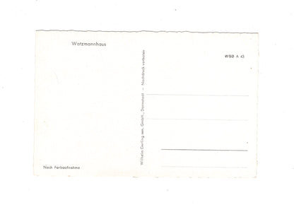 Ansichtskarte Watzmann / Watzmannhaus