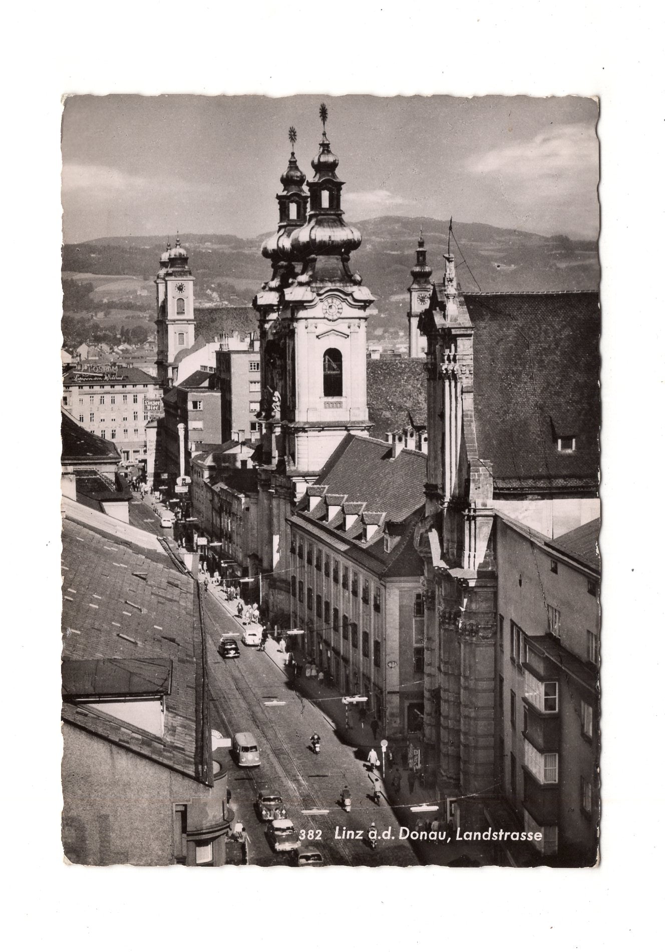 Ansichtskarte Linz an der Donau / Landstraße / Oberösterreich / Österreich