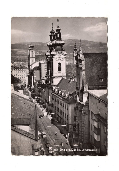 Ansichtskarte Linz an der Donau / Landstraße / Oberösterreich / Österreich