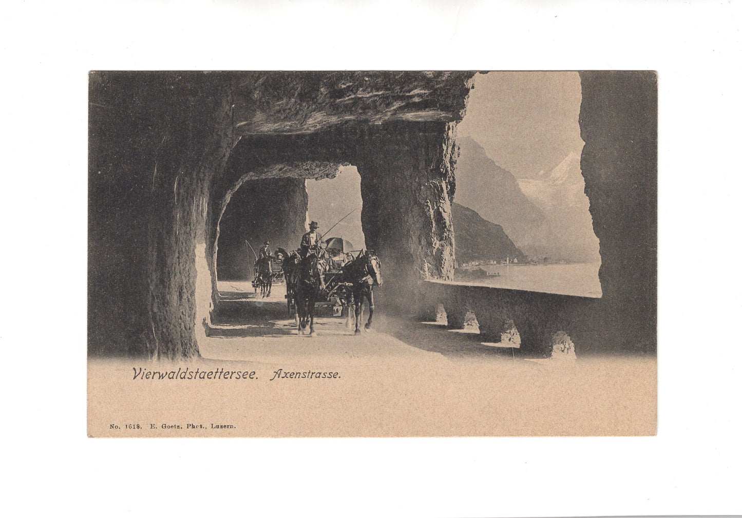 Ansichtskarte Vierwaldstättersee / Axenstraße / Schweiz