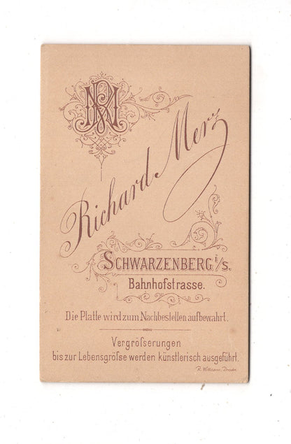 Fotografie Niedliche kleine Kinder - Schwarzenberg 1880er / CDV M1-10