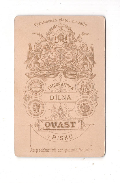 Fotografie Damenportrait - Pisek um 1890 / CDV N1-17