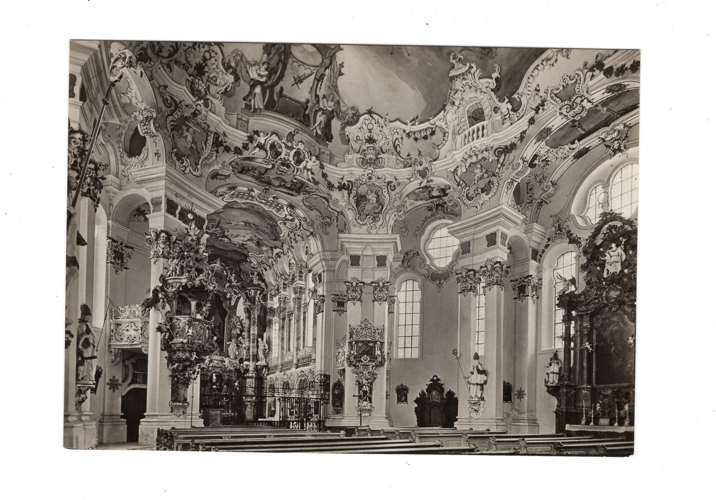 Ansichtskarte Wallfahrtskirche Wies bei Steingaden / Oberbayern
