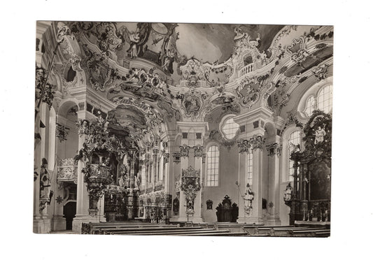Ansichtskarte Wallfahrtskirche Wies bei Steingaden / Oberbayern
