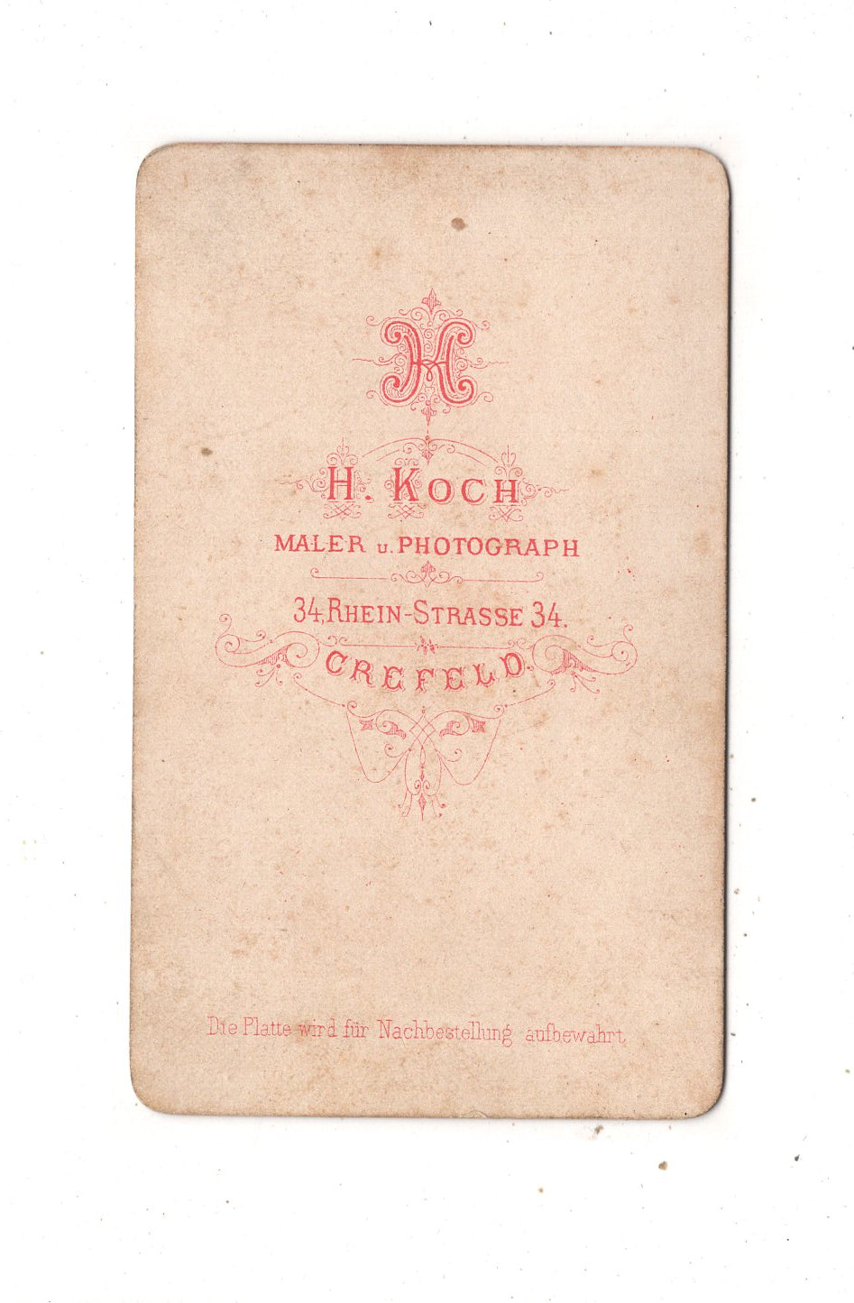 Fotografie Niedliches kleines Kind - Krefeld 1870er