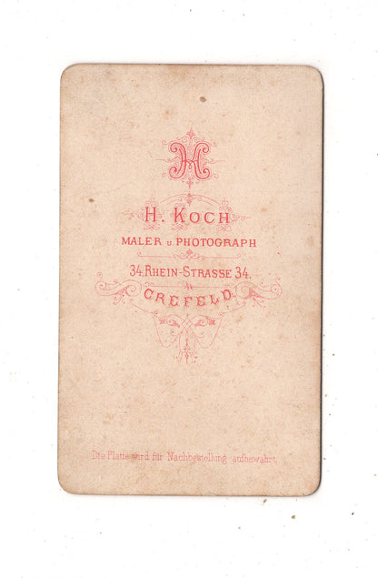 Fotografie Niedliches kleines Kind - Krefeld 1870er