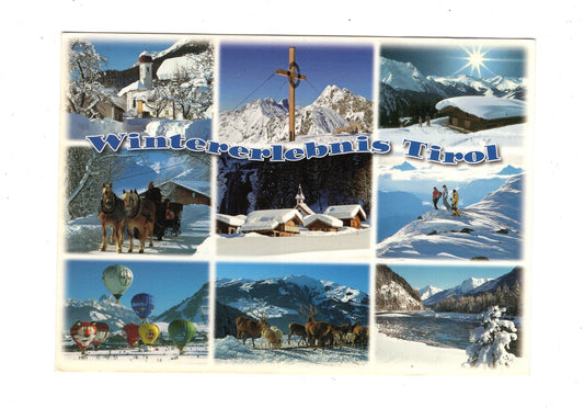 Ansichtskarte Wintererlebnis Tirol / Österreich