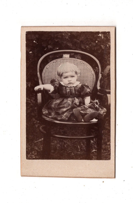 Fotografie Niedliches kleines Kind - Cochem an der Mosel 1880er