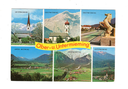 Ansichtskarte Ober- und Untermieming / Tirol / Österreich