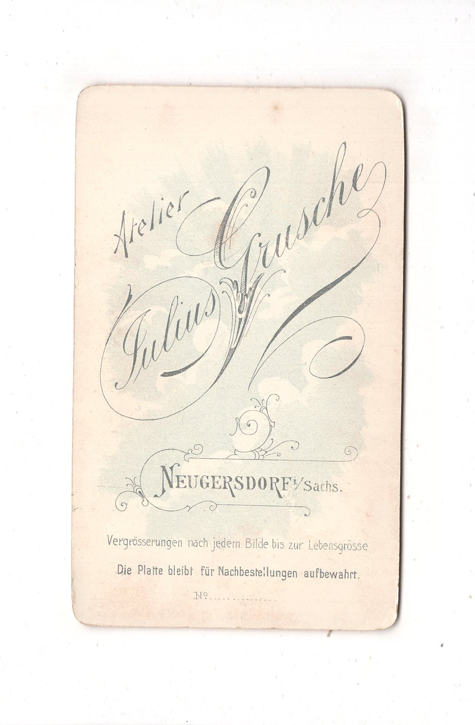 Fotografie Feine Dame - Neugersdorf 1890er / CDV L1-28