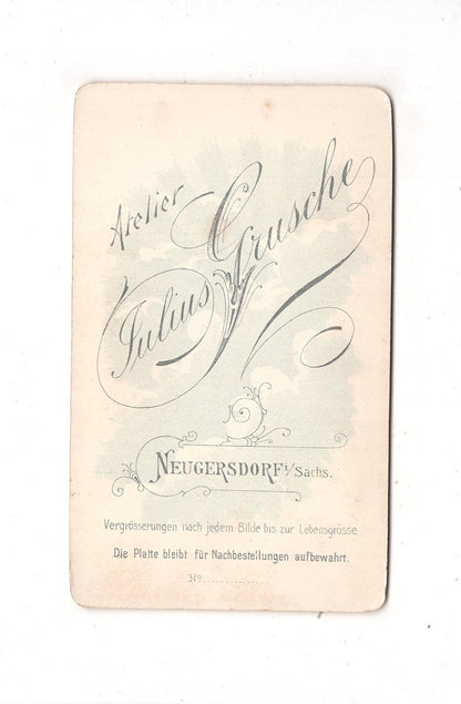 Fotografie Feine Dame - Neugersdorf 1890er / CDV L1-28