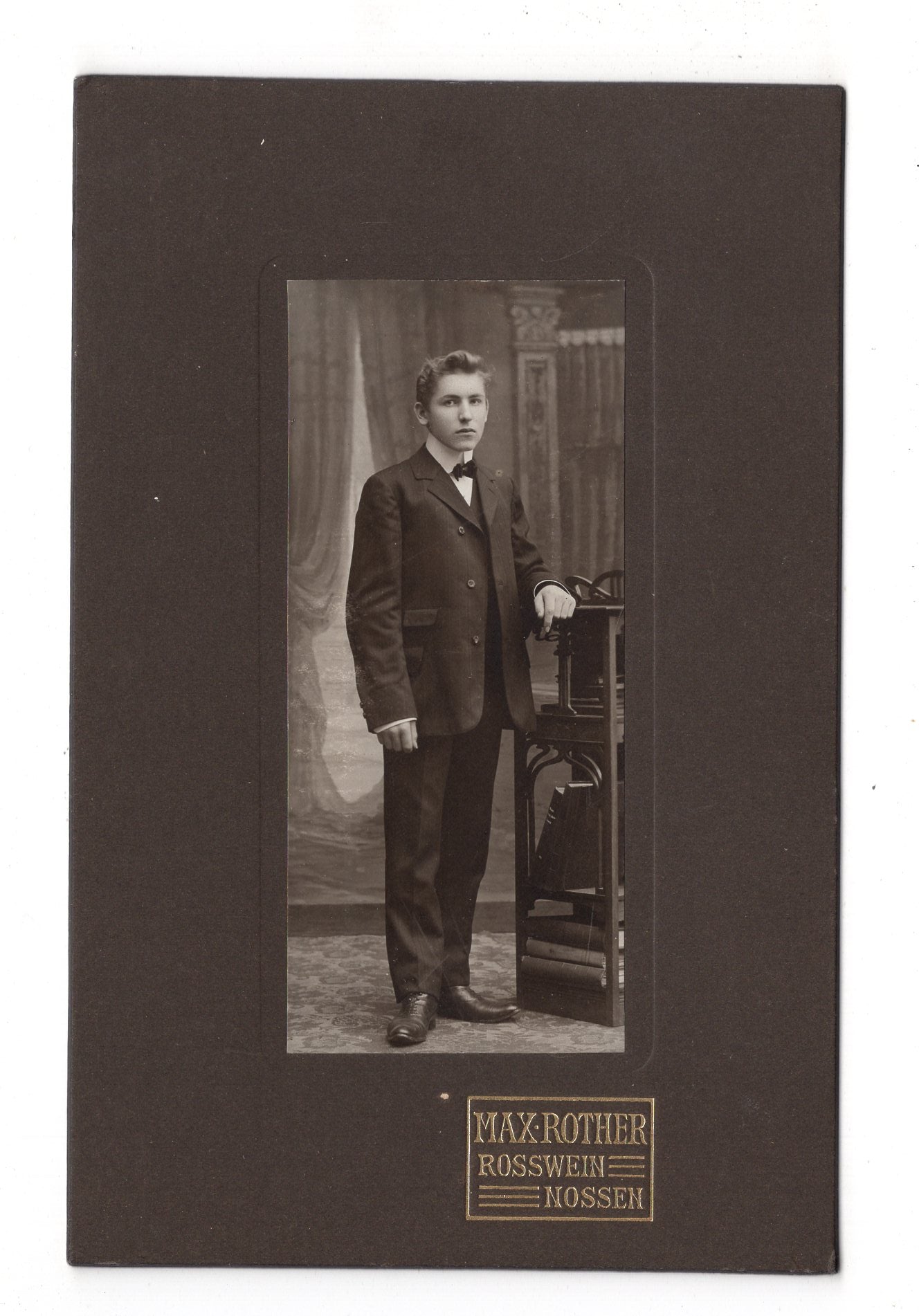 Fotografie Feiner Junge - Roßwein / Nossen 1900er / CAB U-27