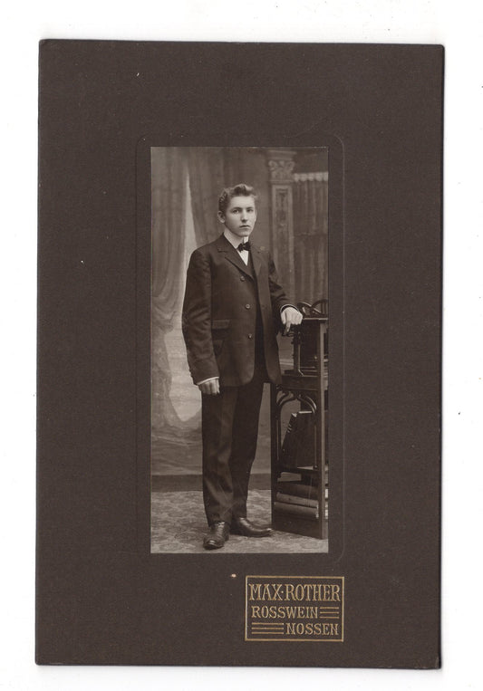 Fotografie Feiner Junge - Roßwein / Nossen 1900er / CAB U-27