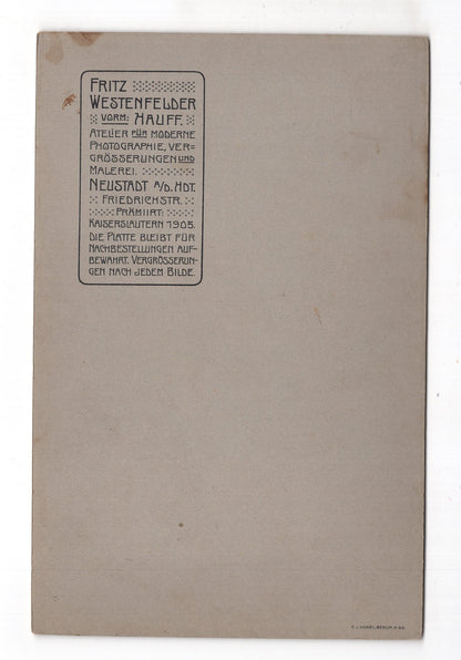 Fotografie Feine Dame - Neustadt a. Hdt. 1900er / CAB W-29