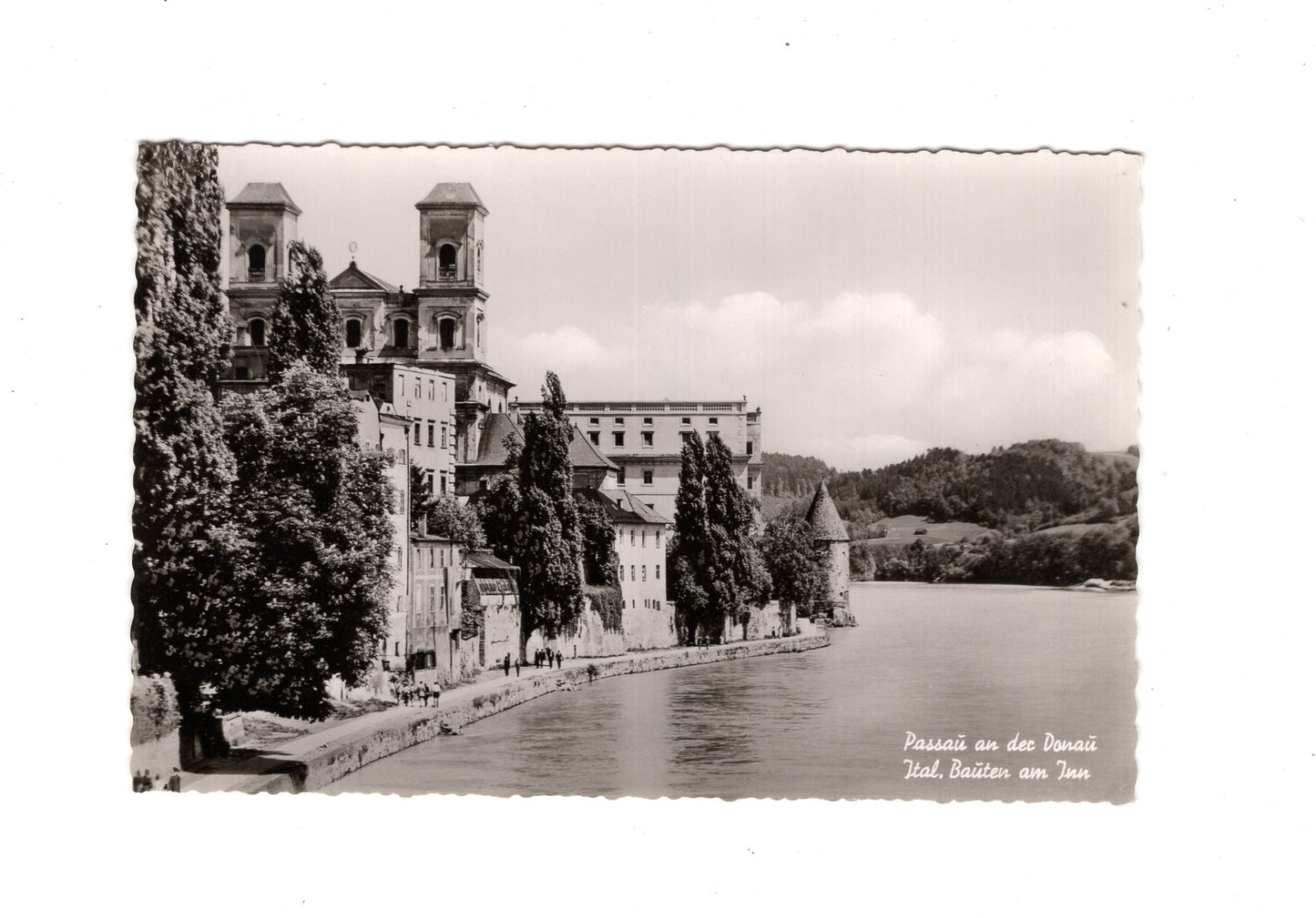 Ansichtskarte Passau an der Donau / Italienische Bauten am Inn