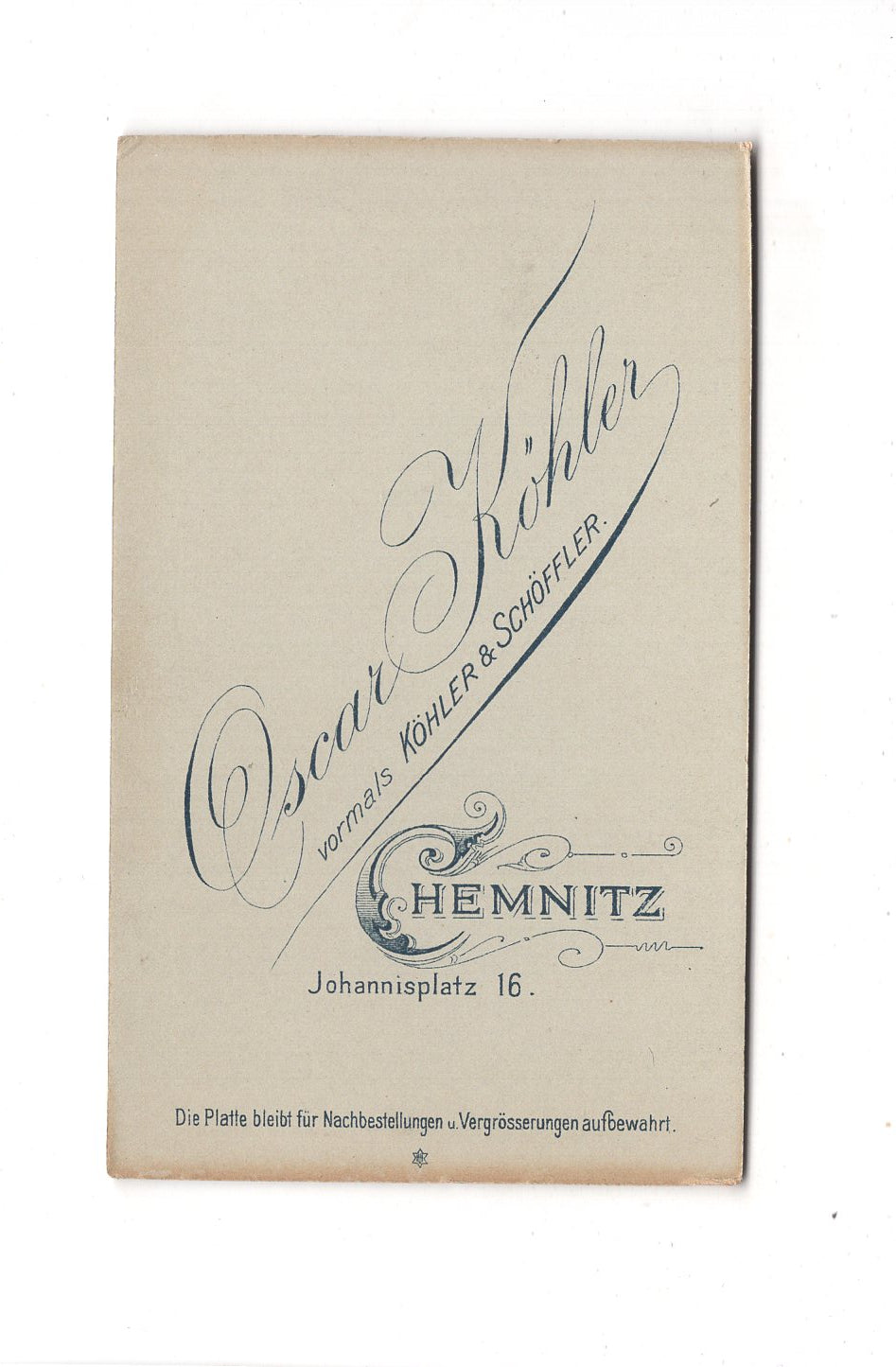 Fotografie Damenportrait - Chemnitz um 1900 / CDV C1-07