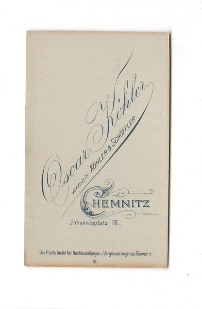 Fotografie Damenportrait - Chemnitz um 1900 / CDV C1-07