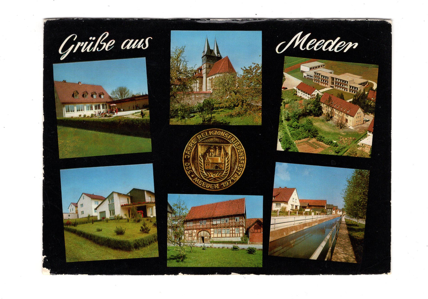 Ansichtskarte Meeder / Kindergarten / Verbandsschule +++