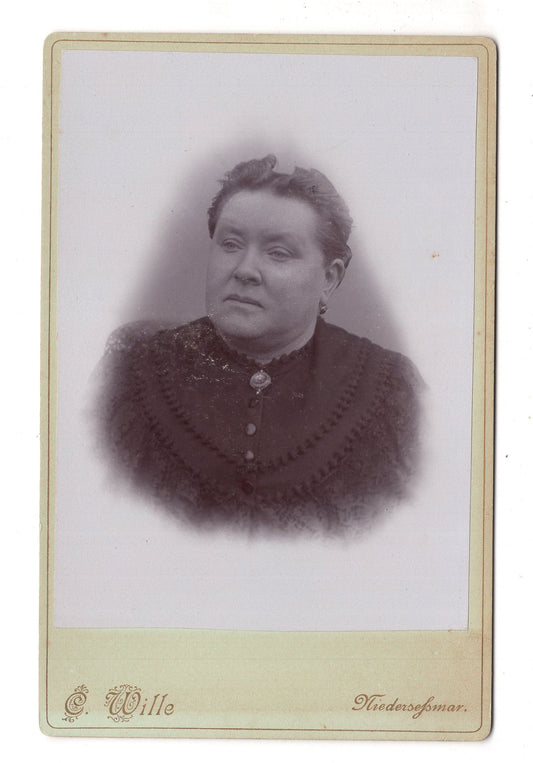 Fotografie Feine Dame - Niederseßmar 1880er / CAB W-29