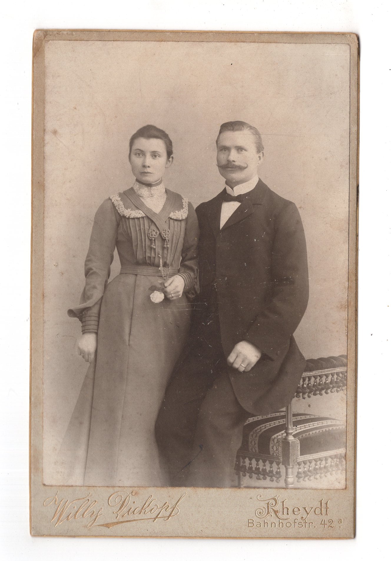 Fotografie Feines Paar - Rheydt 1890er